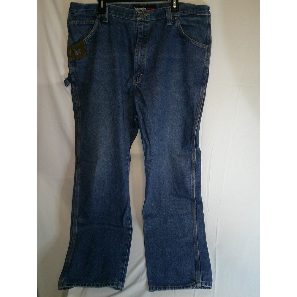 Wrangler Riggs Workwear Men's‎ Carpenter Jeans, Utility Pockets, Blue 44x34